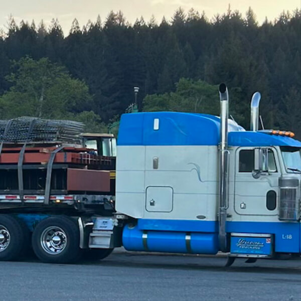 Local redwood logging transportation