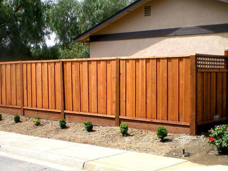 Redwood fencing boards